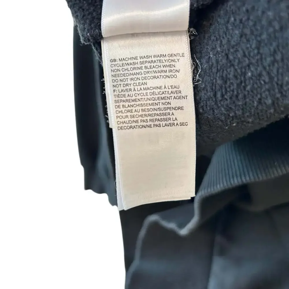 The North Face Inc Men's Black Logo Woven Bondi Pullover Hoodie Size M